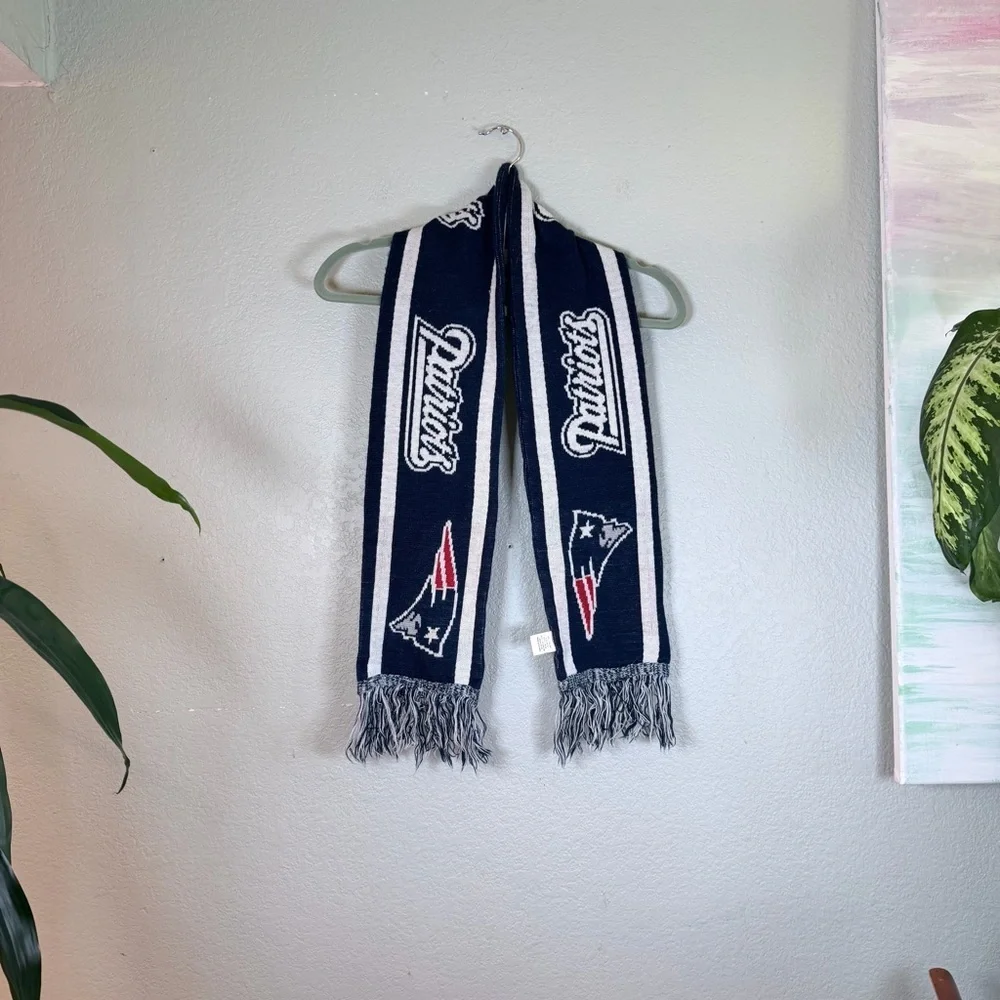 New England Patriots Warm Knit Superbowl Football Fan Casual Warm Winter Scarf